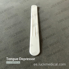 Depresor de lengua de plástico disponible médica